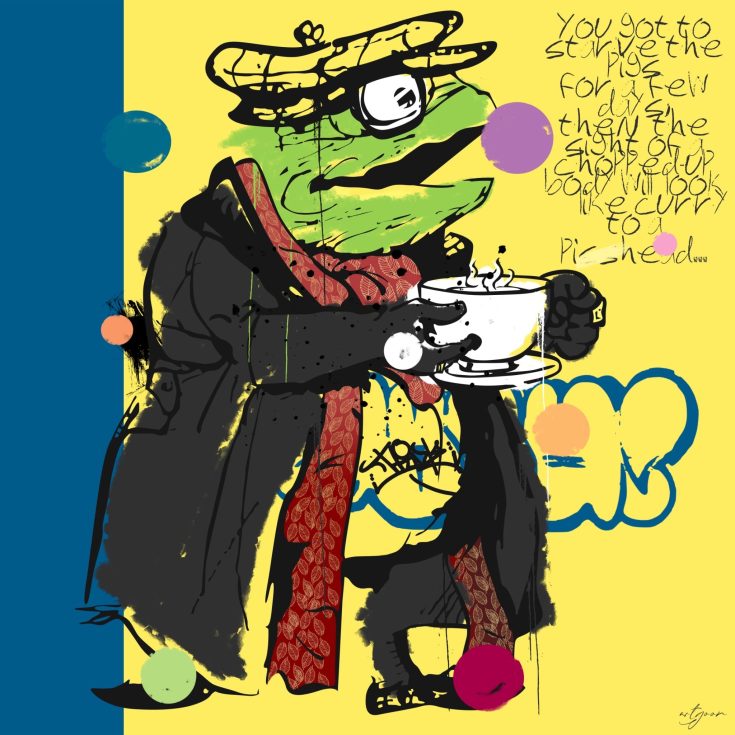 Mr Road Toad, digital drawing by ArtGoon (2026)
