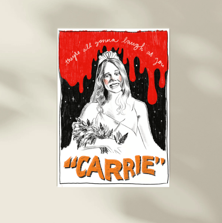 Carrie, by Spilt Milk Press. Instagram: @spiltmilkpress