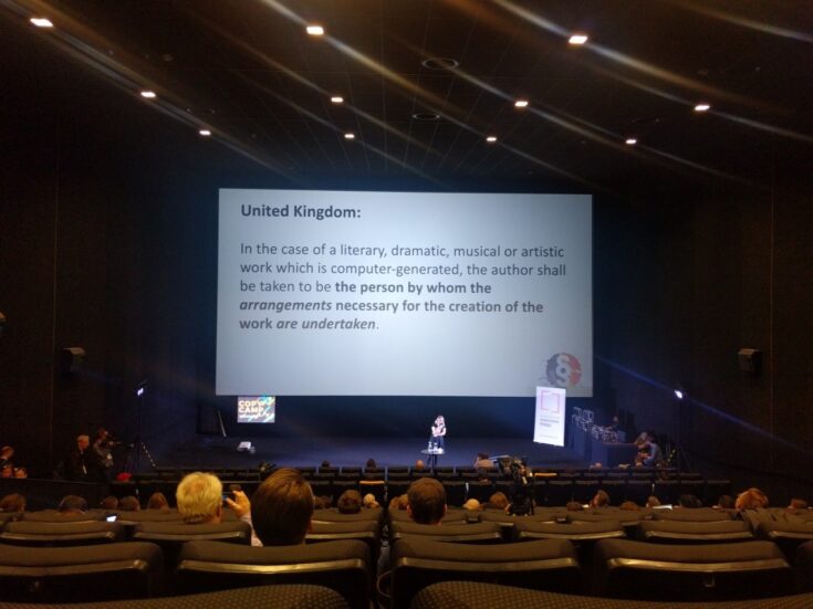 The UK law states that copyright is assigned to the person that created the program or script.