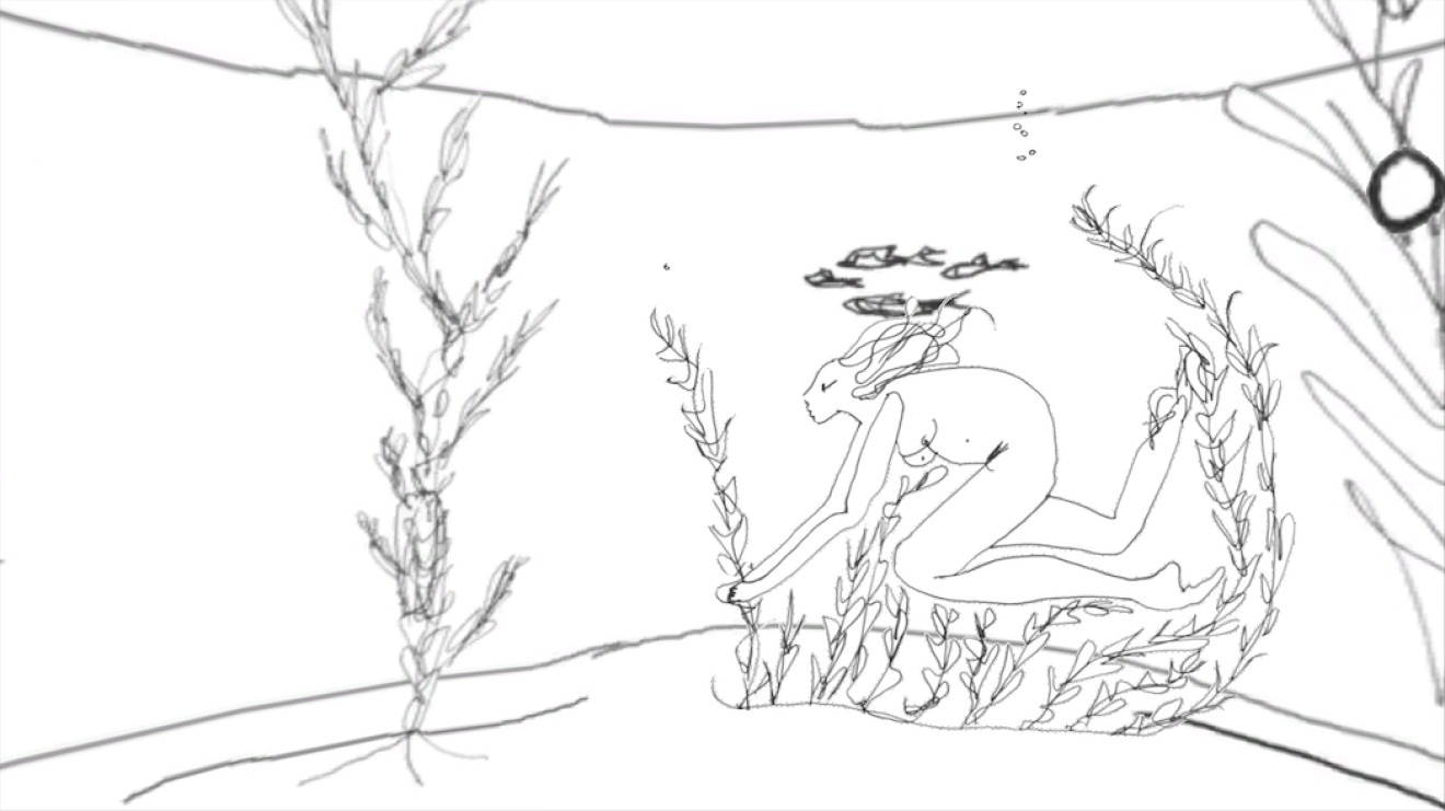 Still taken from a work in progress 360˚ animation, Céline Siani Djiakoua