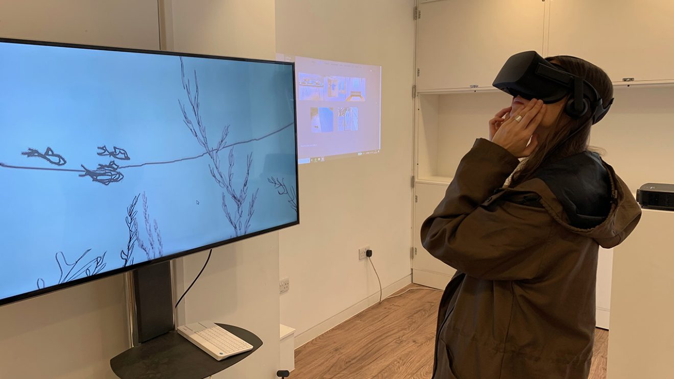 Work in progress VR installation by Céline Siani Djiakoua