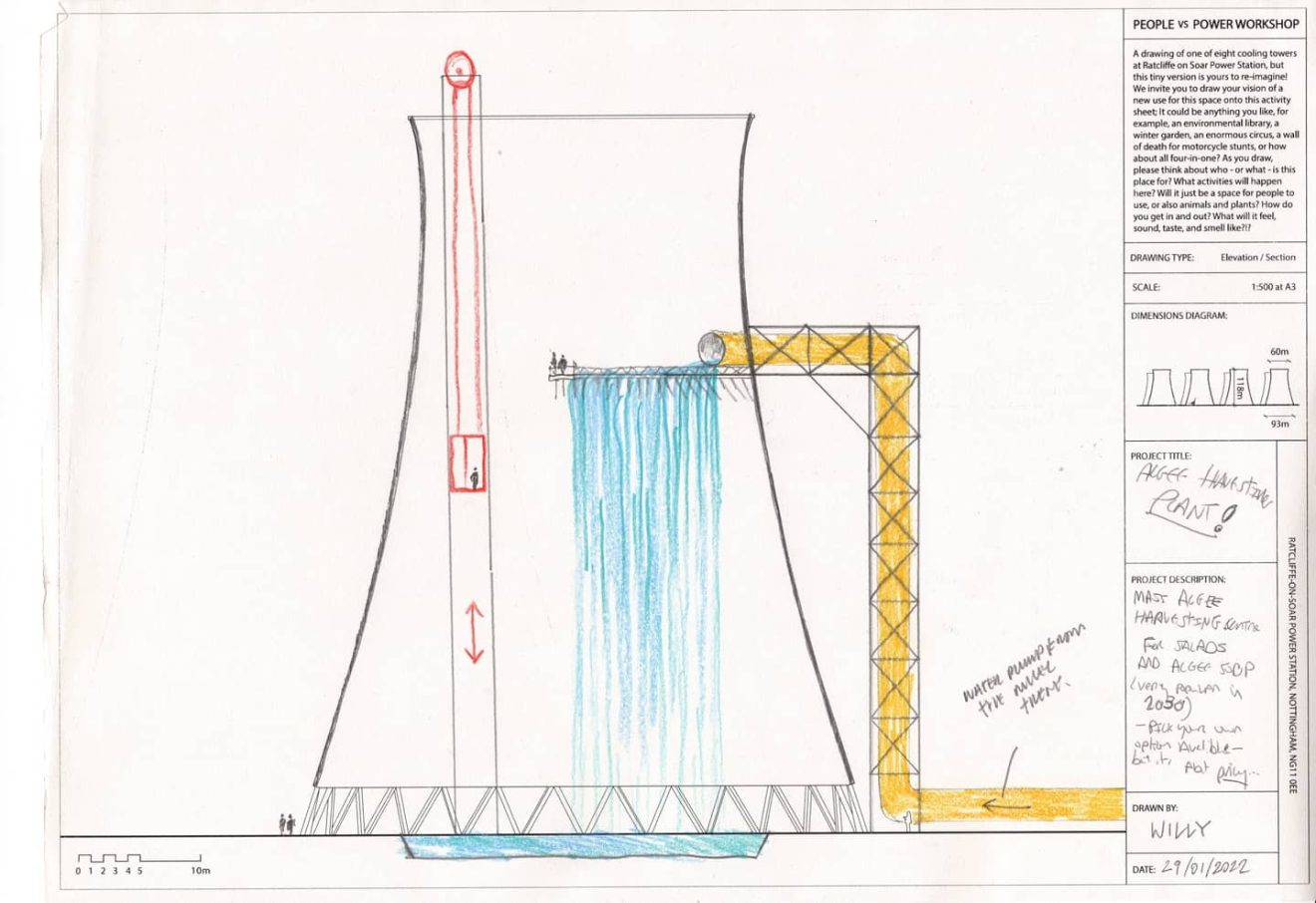 People vs Power workshop: a reimagining of Ratcliffe-on-Soar Power Station, by Will Harvey