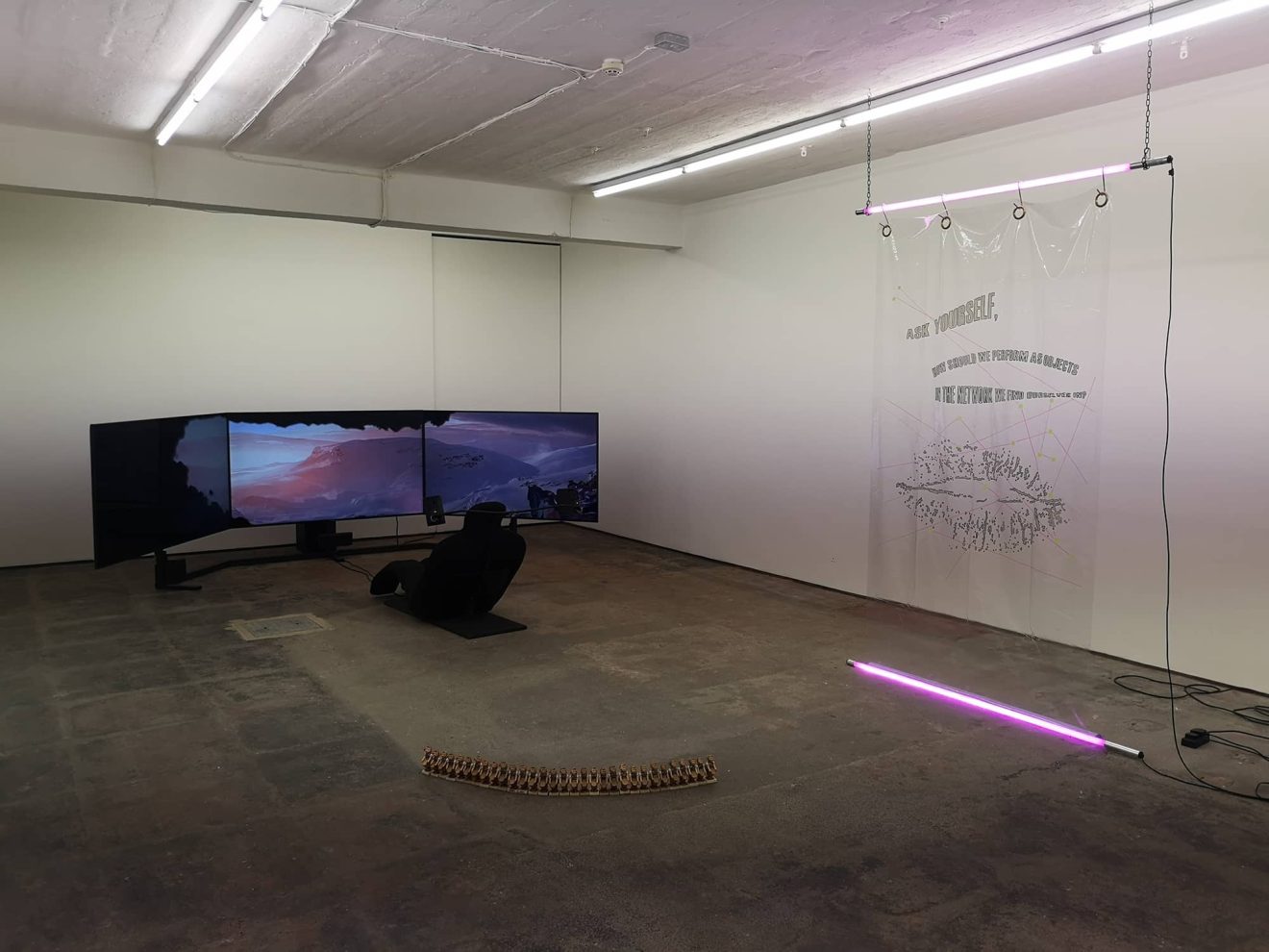 Installation shot, Landscapes, (image with Jon Rafman), Seventeen Gallery, 2018